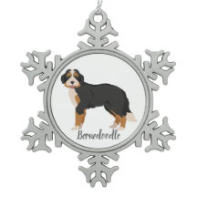 Bernedoodle-julet Ornament Bernese Pudel mix