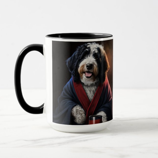 bernedoodle, labradoodle, goldendoodle-kaffe mugg (Vänster)