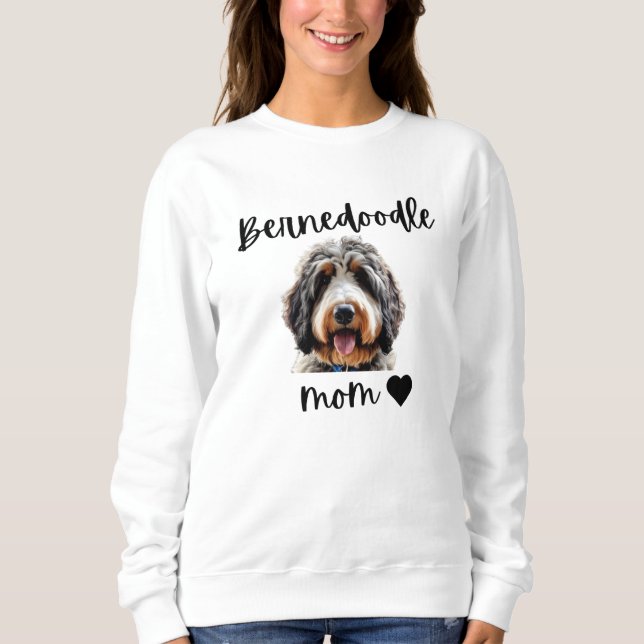 Bernedoodle Mamma Sweatshirt T Shirt (Framsida)