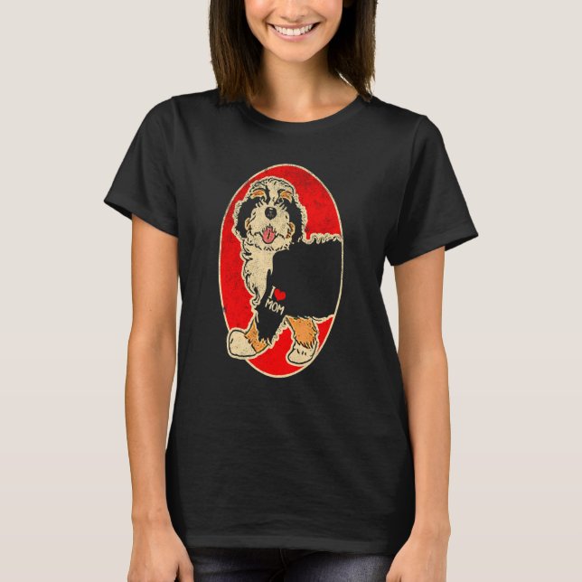 Bernedoodle Mamma T Shirt (Framsida)