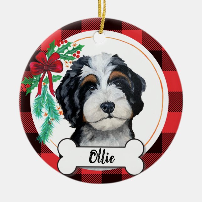 Bernedoodle Ornament (Framsidan)