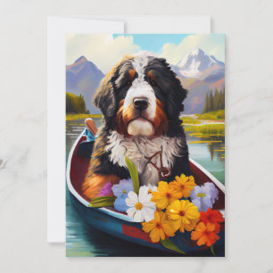 Bernedoodle på en Paddle: En scen i Äventyr Inbjudningar