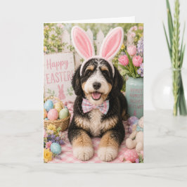 Bernedoodle påskkort kort