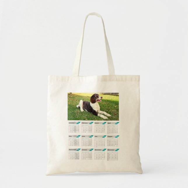 Bernedoodle Puppies Calendar 2023 T Shirt Tygkasse (Framsidan)