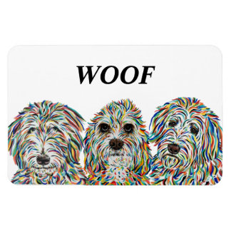 Bernedoodle, spanjor och Golden Doodle Magnet