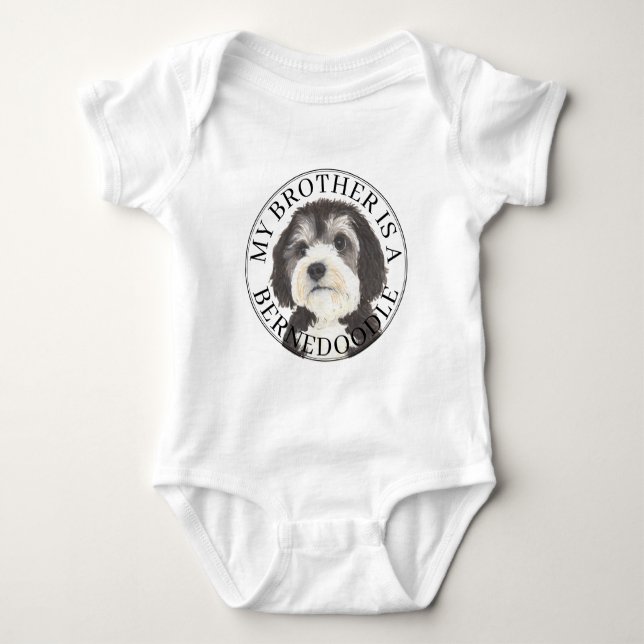 Bernedoodle storebror t shirt (Framsida)