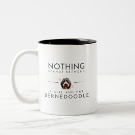 Bernedoodle tvåtonsfärgad Mugg