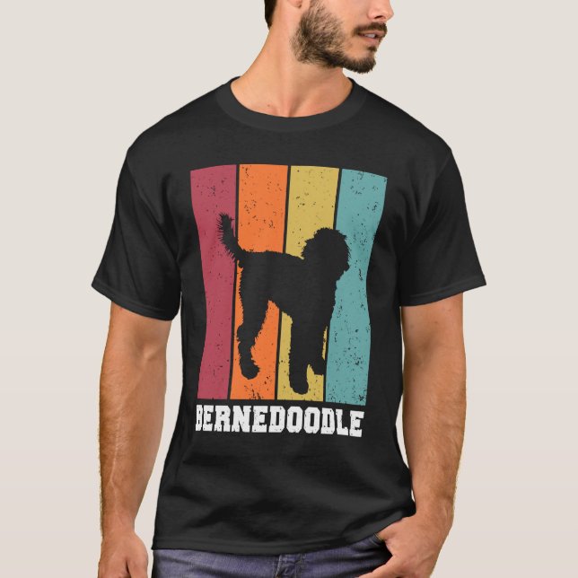 Bernedoodle Vintage  2 T Shirt (Framsida)