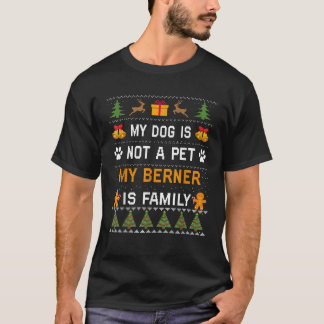 Berner Hund Älskare Gåvor Söt Hund Ägare Fula Jul T Shirt