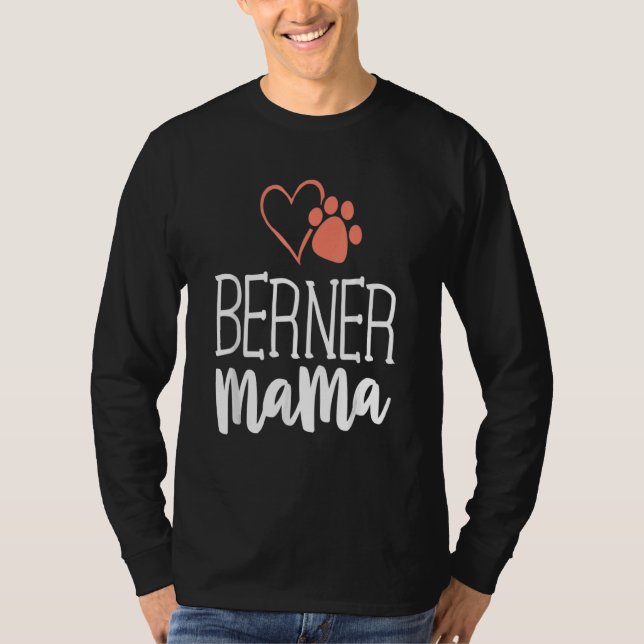Berner Mamma Bernese Mountain Hund Mor Mamma T Shirt (Framsida)