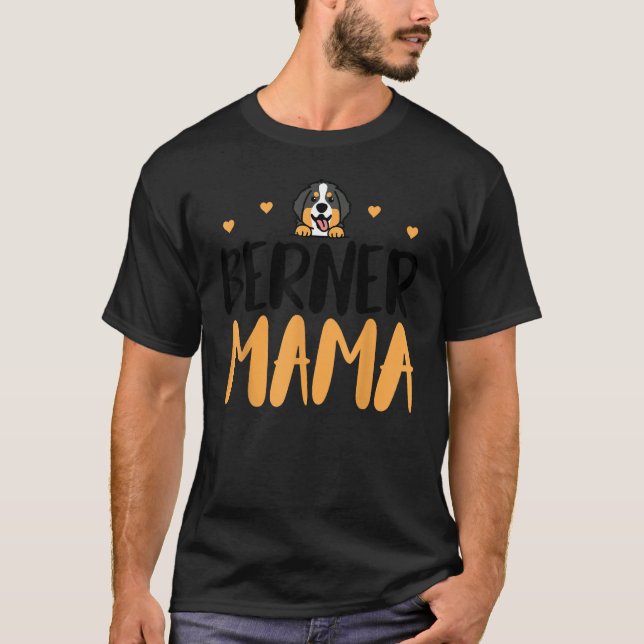 Berner Mamma Funny Bernese Mountain Owner Mor T Shirt (Framsida)