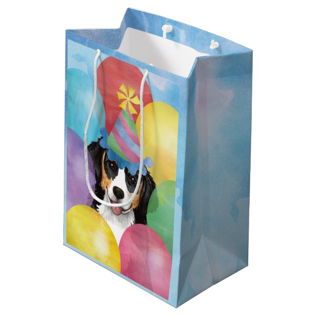 Berner Medium Gift Bag från födelsedagen (Baksidan Vinklad)
