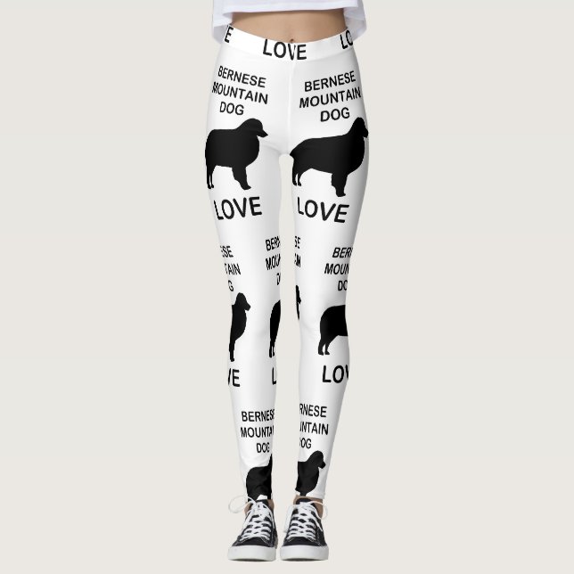 berner sennenhund kärlek leggings (Framsida)