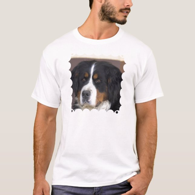 Berner Sennenhund manar T-tröja T Shirt (Framsida)