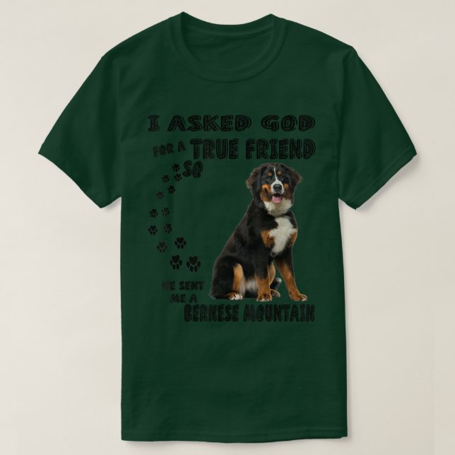 Berner Sennenhund Quote Mamma Pappa Print, Bernese T Shirt (Design framsida)