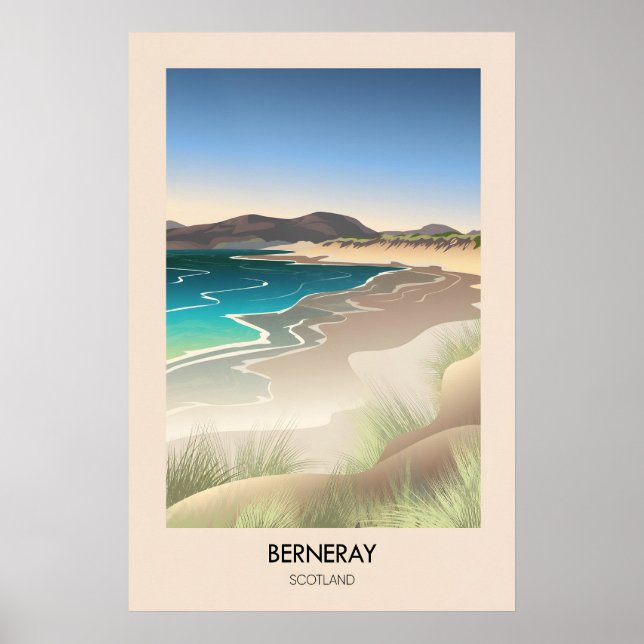 Berneray Skottland Resaffisch Poster (Framsidan)
