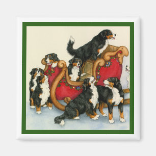 Berners i Sleigh Magnet