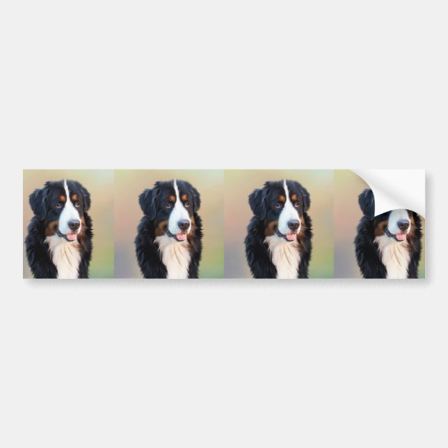 Bernersenne hund konst bildekal (Framsidan)