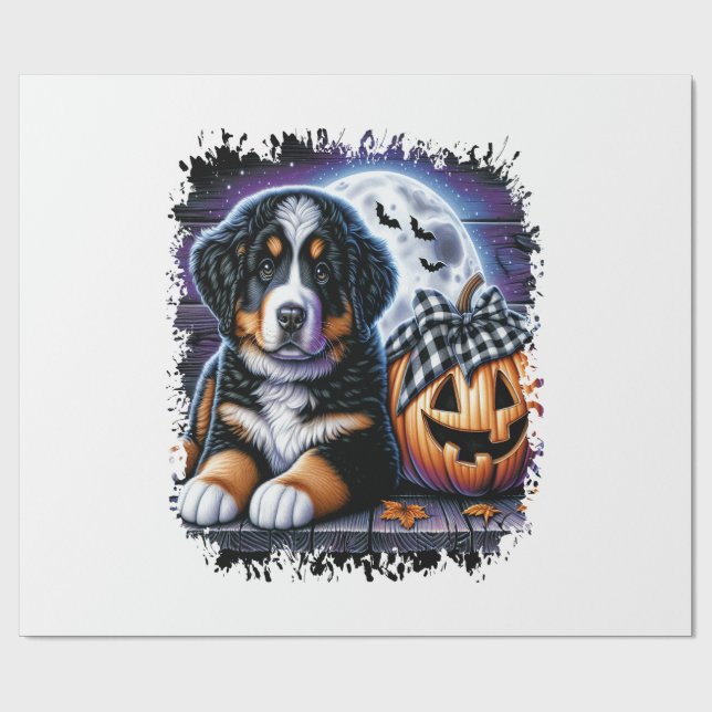 Bernersennen Halloween Presentpapper (Platt)