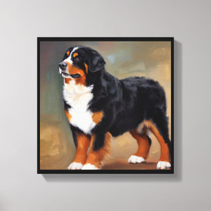 Bernersennenhund Canvastryck