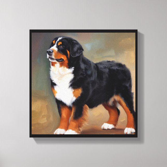 Bernersennenhund Canvastryck (Framsida)