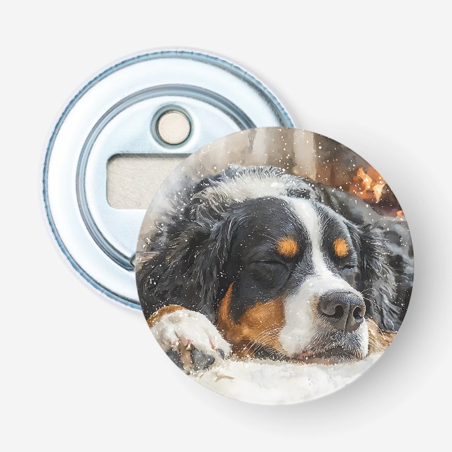 Bernersennenhund Flasköppnare (Framsidan)