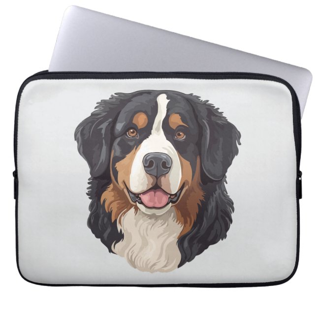 Bernersennenhund Laptop Fodral (Framsidan)