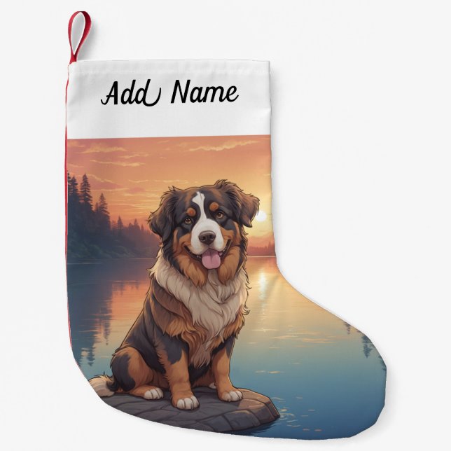 Bernersennenhund Liten Julstrumpa (Framsidan)