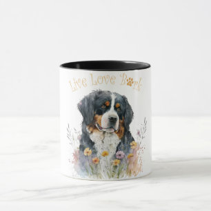Bernersennenhund Mamma Blommig Mugg