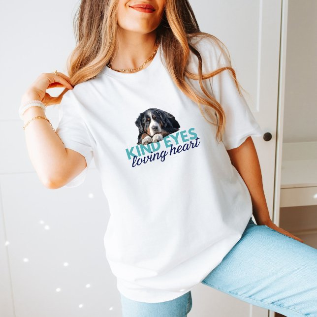 Bernese Beauty: Kind Eyes, Loving Heart Cute Tee (Skapare uppladdad)