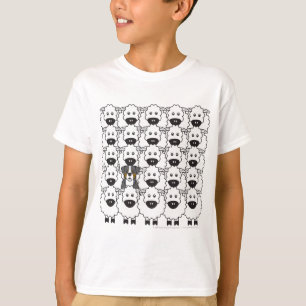 Bernese berghund i fåren tee