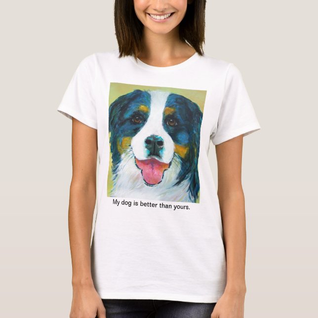 Bernese berghund t shirt (Framsida)