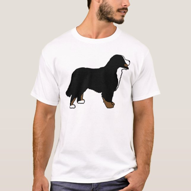 Bernese berghund Triclolor Tee (Framsida)