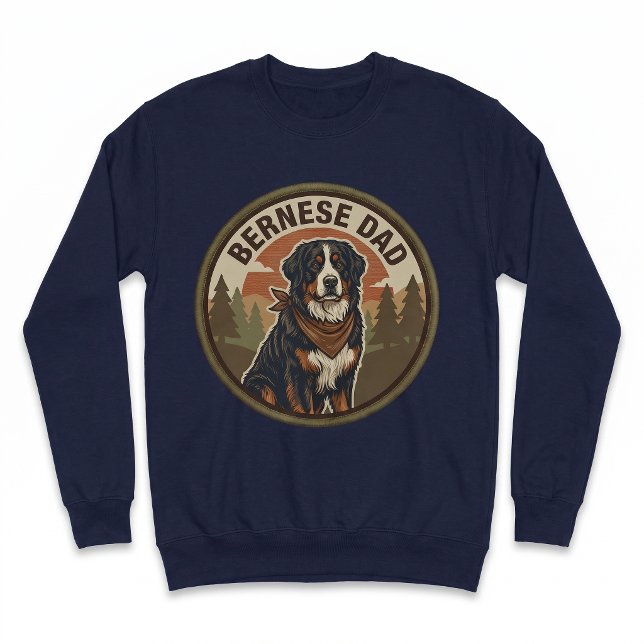 Bernese Dad Crewneck | Mountain Dog Dad-gåva  Lång Ärmad Tröja (Skapare uppladdad)