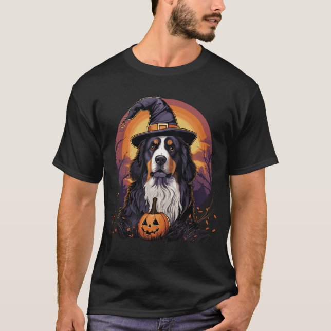 Bernese Halloween T Shirt (Framsida)