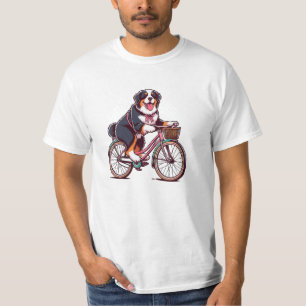 Bernese Hund Biker, Bernese Cruiser cycle äventyr T Shirt