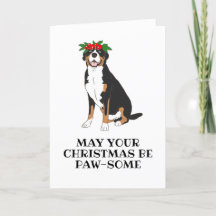 Bernese hund-julkort