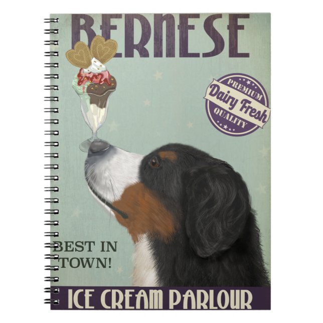 Bernese Ice Cream Anteckningsbok (Framsidan)