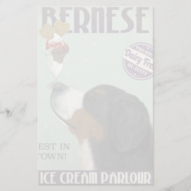 Bernese Ice Cream Brevpapper (Framsida)