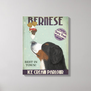 Bernese Ice Cream Canvastryck