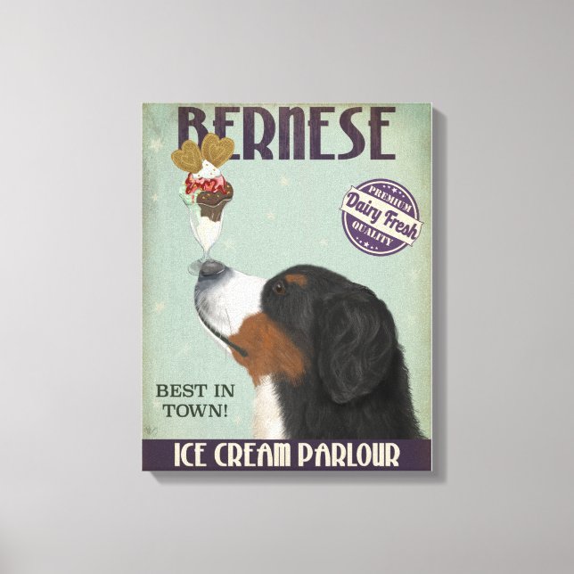 Bernese Ice Cream Canvastryck (Framsida)