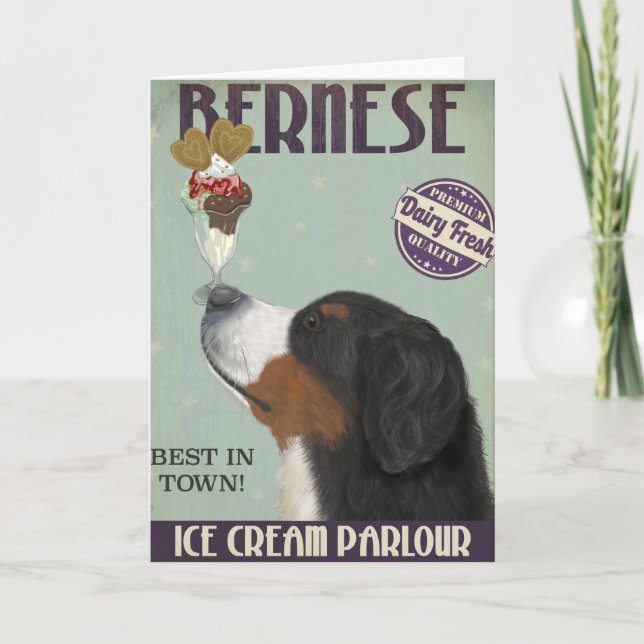 Bernese Ice Cream Kort (Framsida)