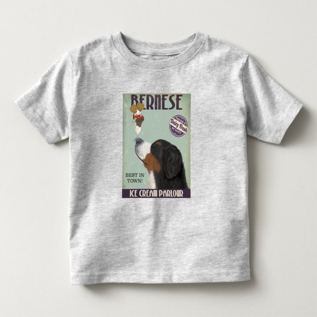 Bernese Ice Cream T Shirt (Framsida)