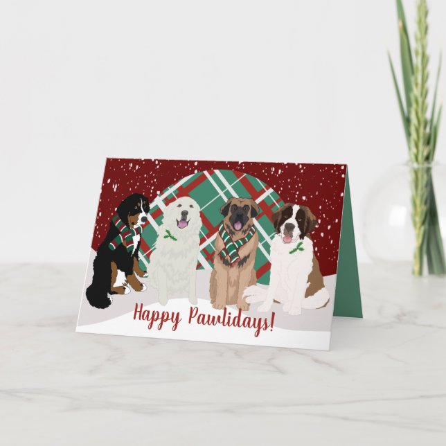 Bernese Leonberger Underbar Pyrenees St Bernard Kort (Framsida)