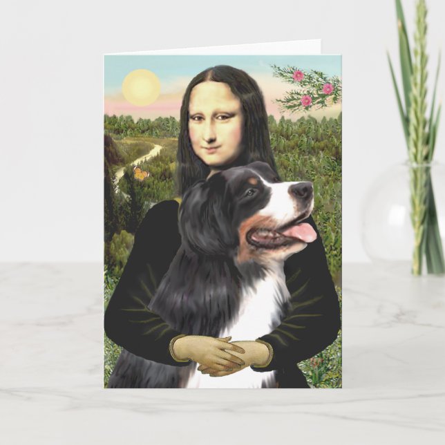Bernese - Mona Lisa - Anpassad Kort (Framsida)