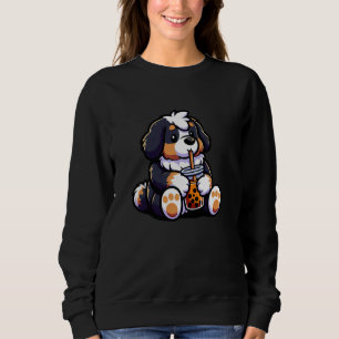 Bernese Mountain Bubble Tea Hund Funny Boba T Shirt