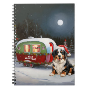 Bernese Mountain Caravan Juläventyr Anteckningsbok