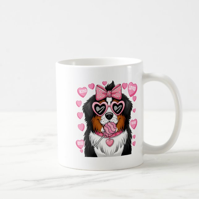 Bernese Mountain Coquette Dog Pet Lover Owner  Kaffemugg (Höger)