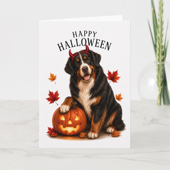 Bernese Mountain Devil Dog Kort (Framsida)