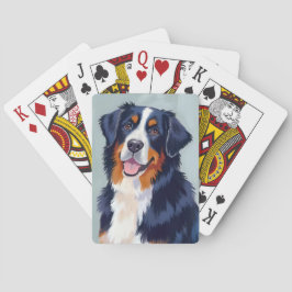 Bernese Mountain Dog | Akvarell Husdjur Casinokort